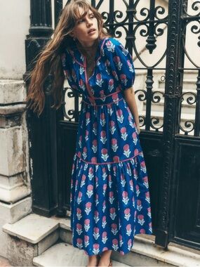 Boden Rhea Embroidered Midi Dress